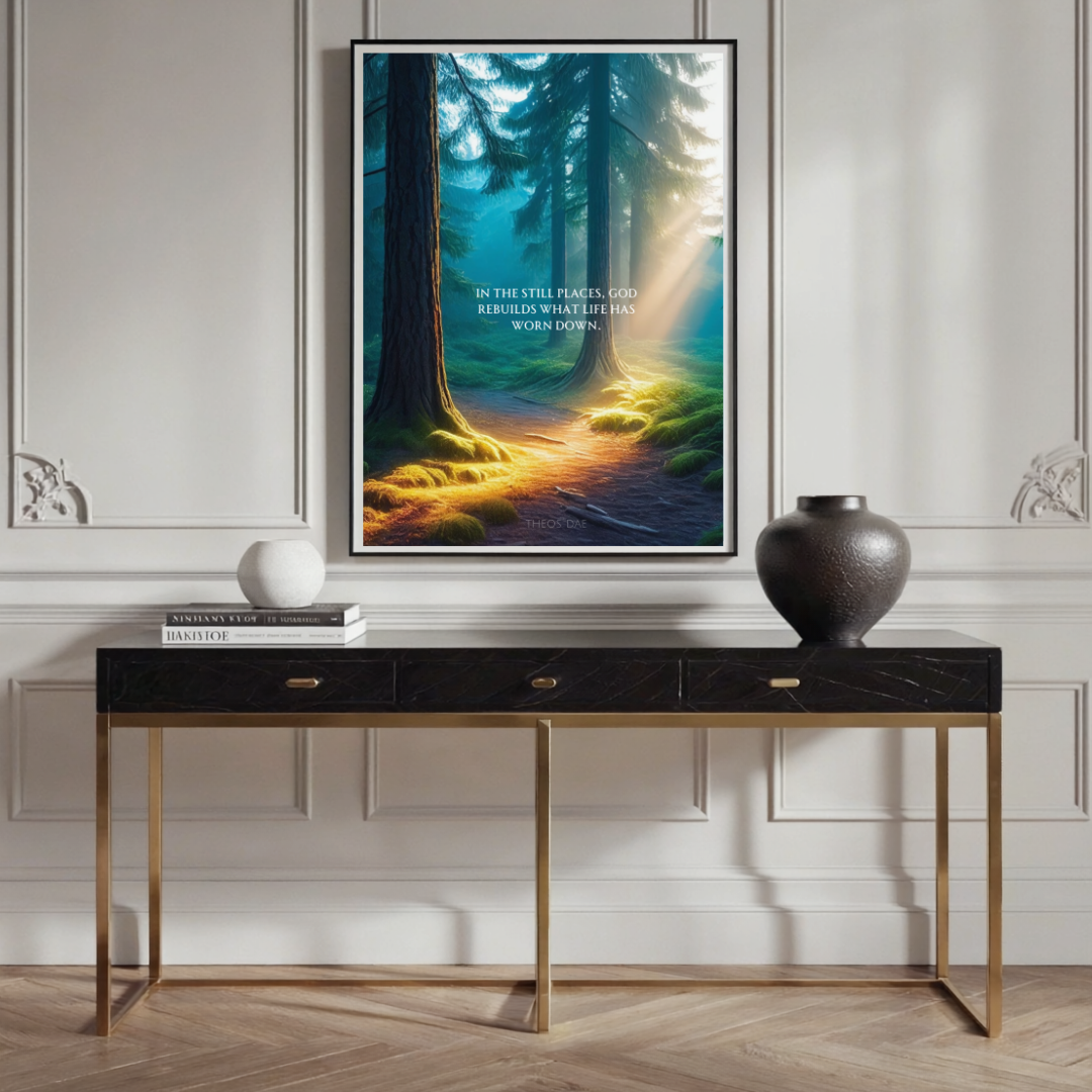 Stillness and Strength by Theos Dae - Digital Art Print