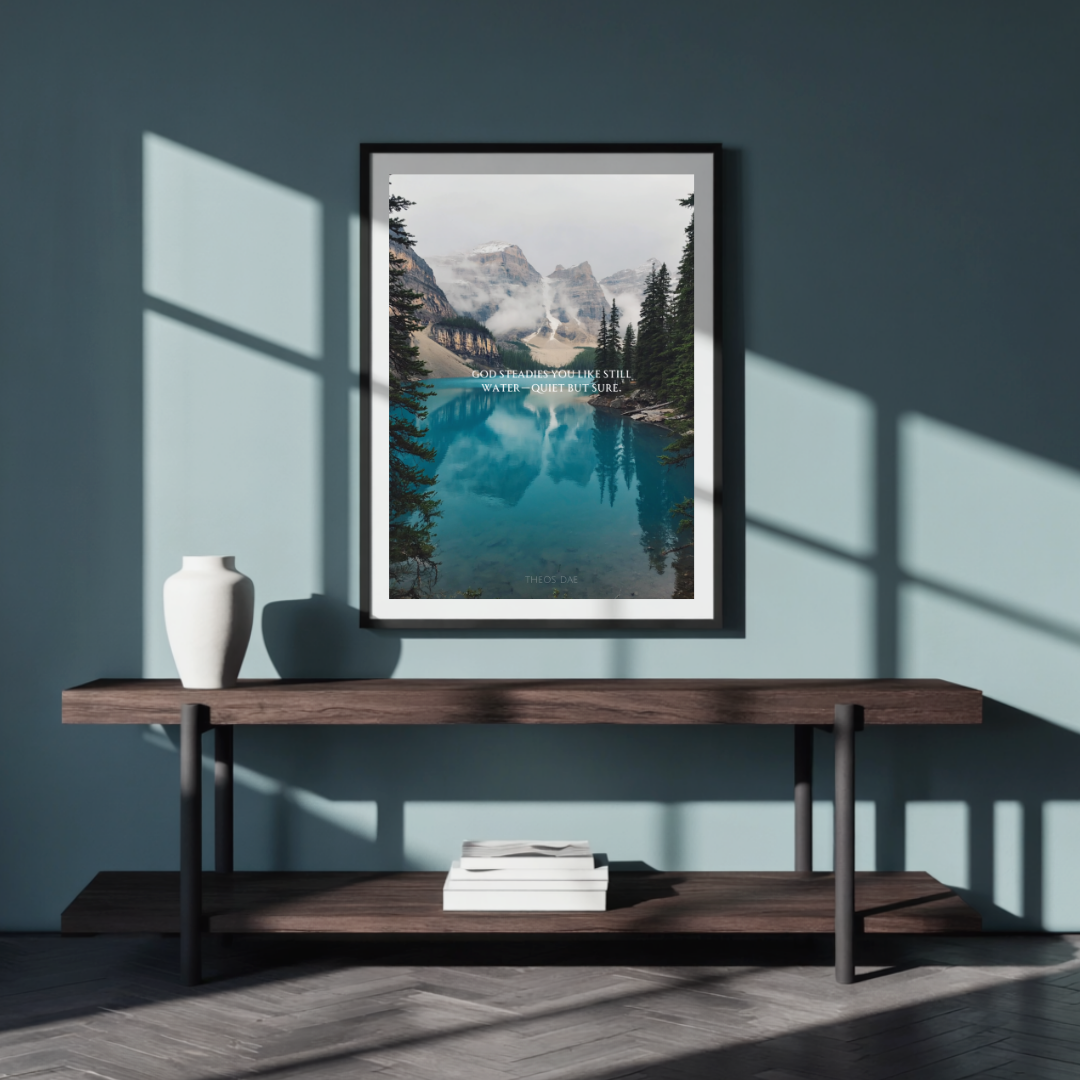 Still Waters, Steady Heart by Theos Dae - Digital Art Print