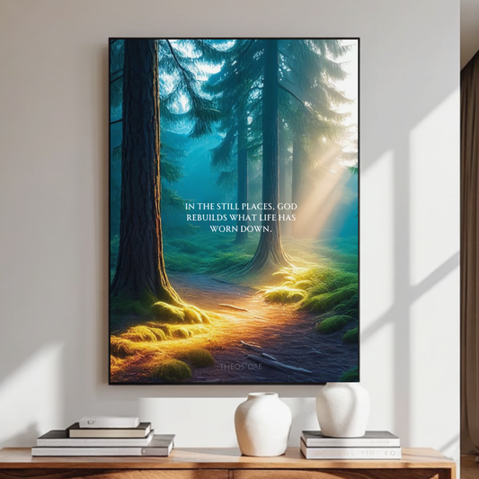 Stillness and Strength by Theos Dae - Digital Art Print