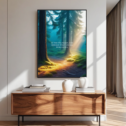 Stillness and Strength by Theos Dae - Digital Art Print