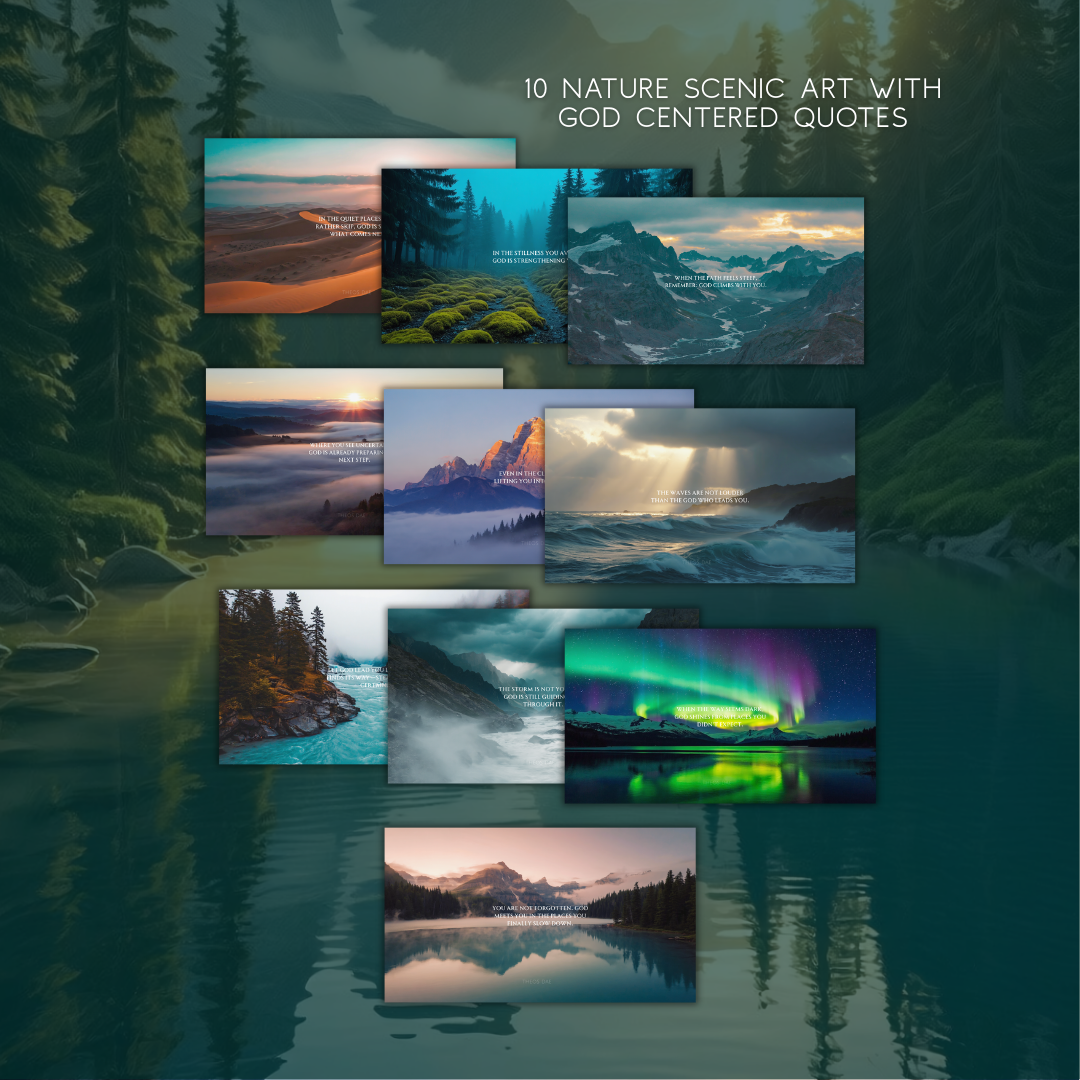 God in the Wilderness: Desktop Wallpaper Pack by Theos Dae