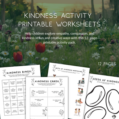 Kindness Activity Pack - Printable Worksheets