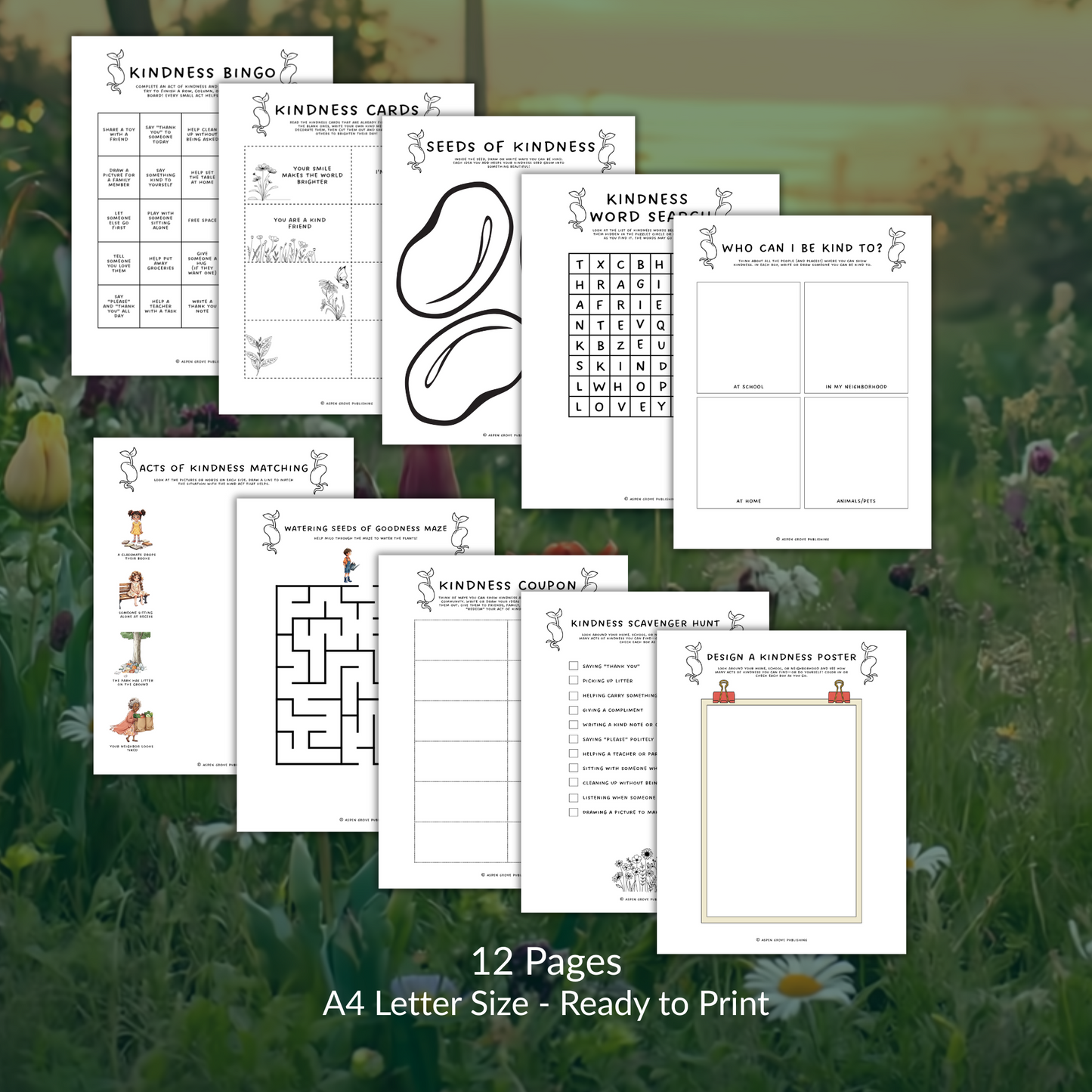 Kindness Activity Pack - Printable Worksheets